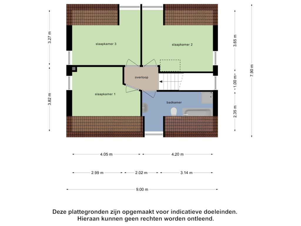 Bekijk plattegrond van Verdieping van Oostsingel 36