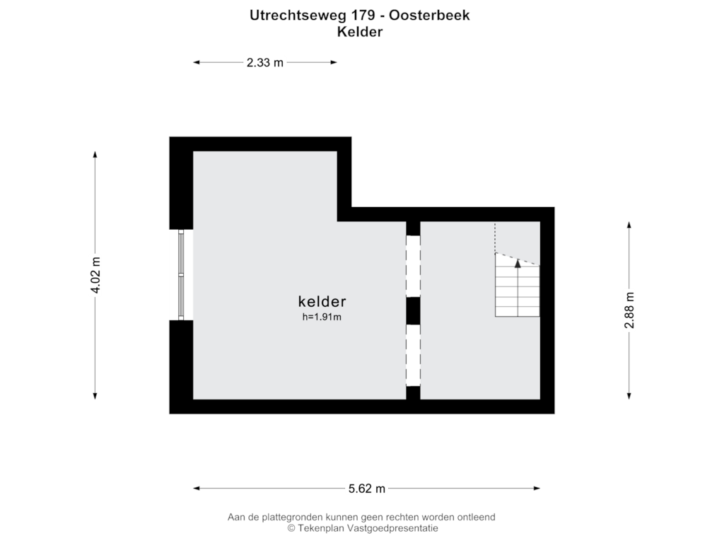 View floorplan of KELDER of Utrechtseweg 179