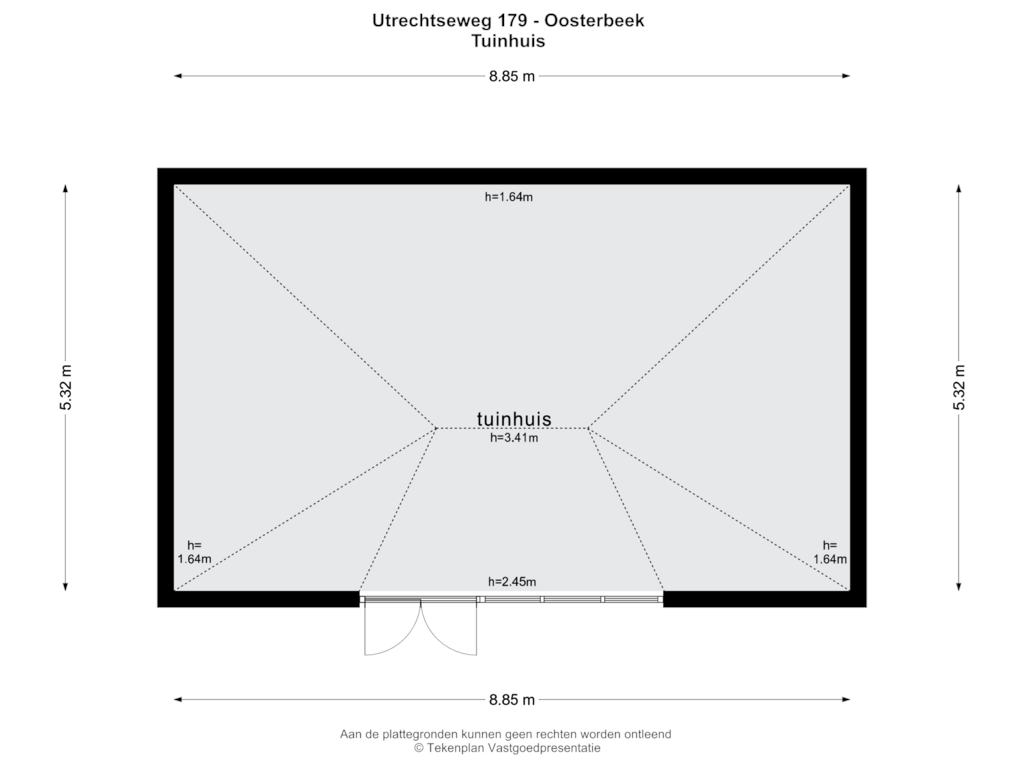 View floorplan of TUINHUIS of Utrechtseweg 179