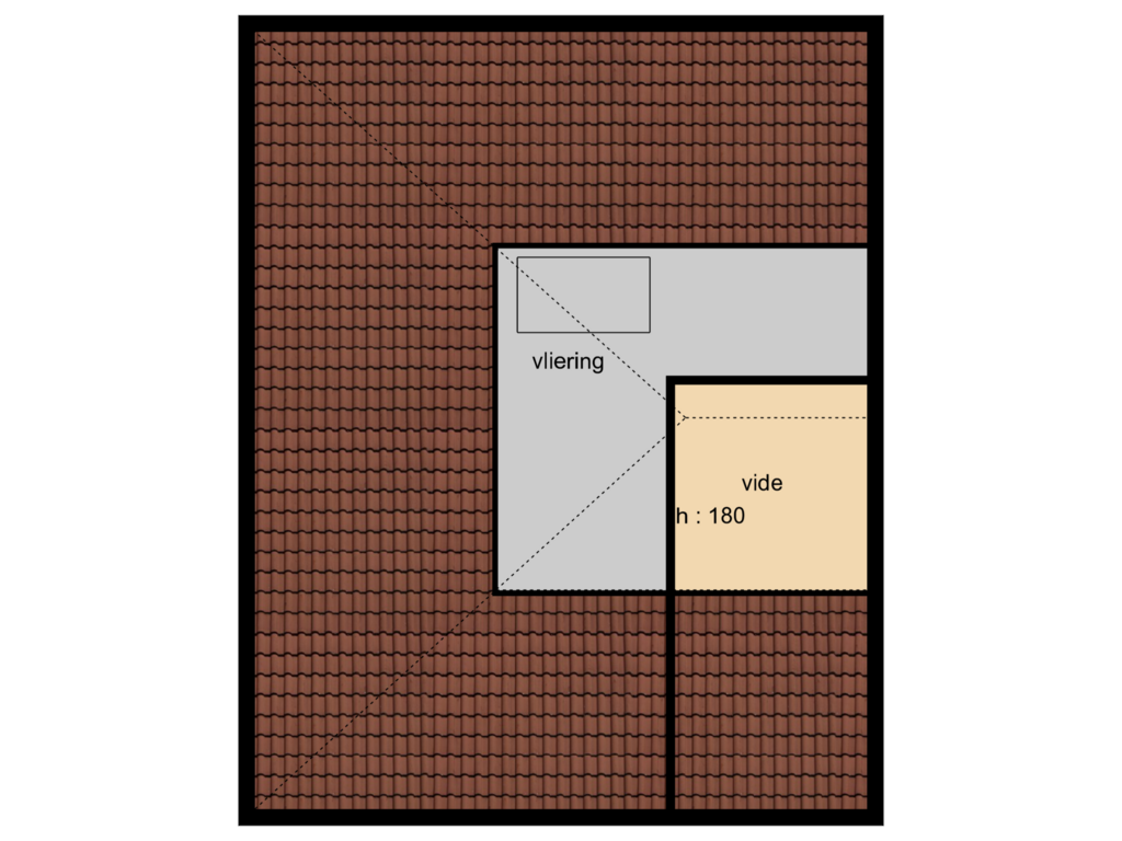 View floorplan of vliering of Ginnekenweg 144