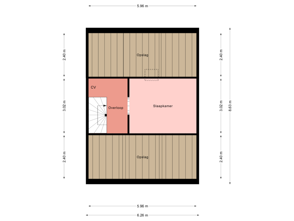 Bekijk plattegrond van 2e Verdieping van Lok 9