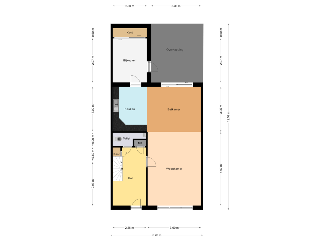 Bekijk plattegrond van Begane Grond van Lok 9