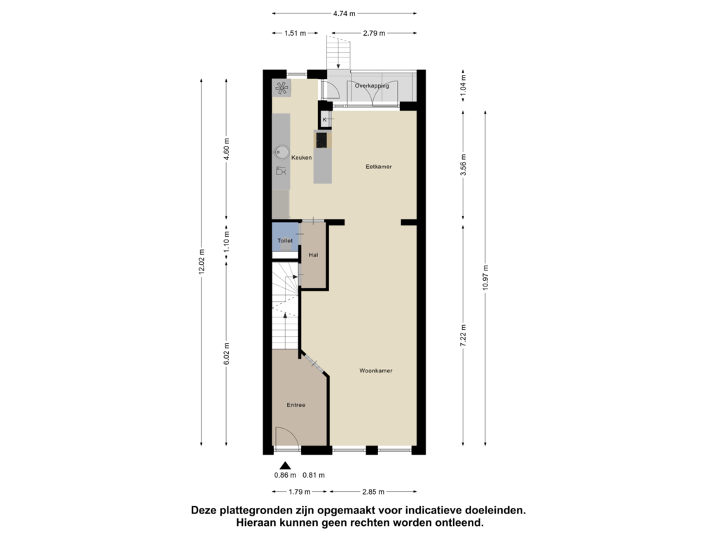 Bekijk plattegrond van Begane Grond van Blokweg 9