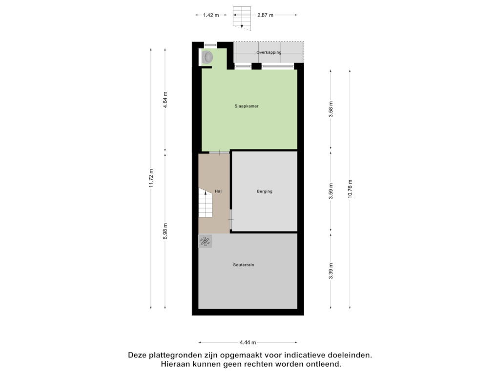 Bekijk plattegrond van Souterrain van Blokweg 9