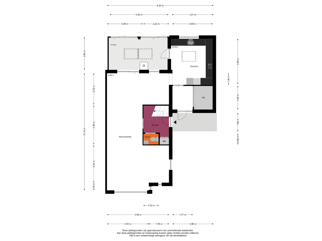 Bekijk plattegrond van Begane Grond van Laan 1940-1945 138