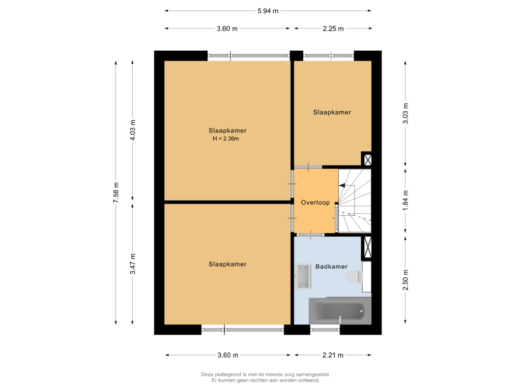 Bekijk plattegrond van Eerste verdieping van De Wieken 23