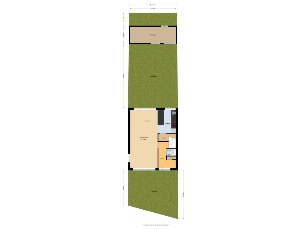 Bekijk plattegrond van Situatie van De Wieken 23