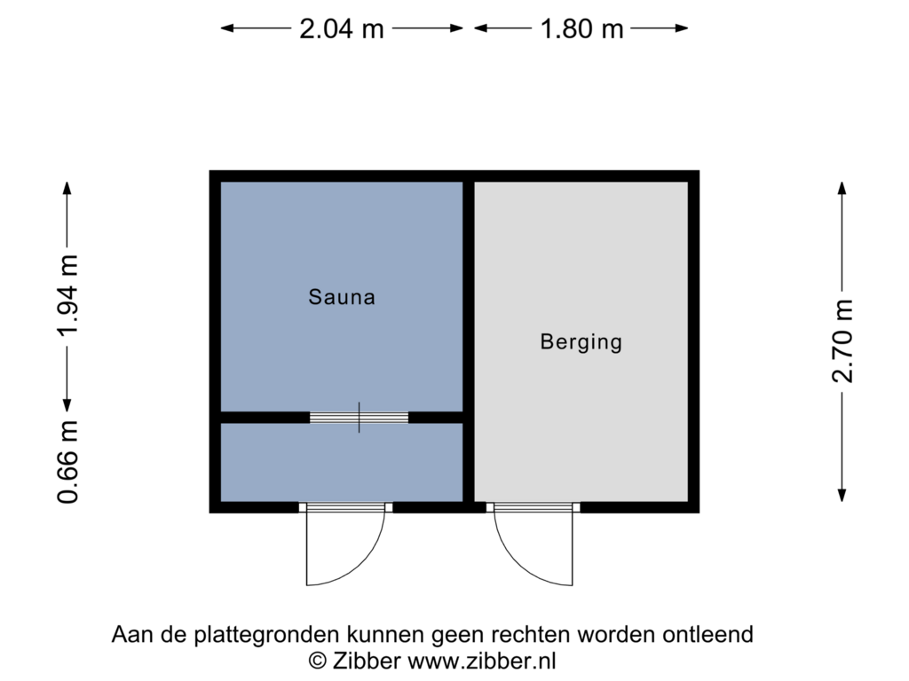 Bekijk plattegrond van Berging van Groningerweg 13-236