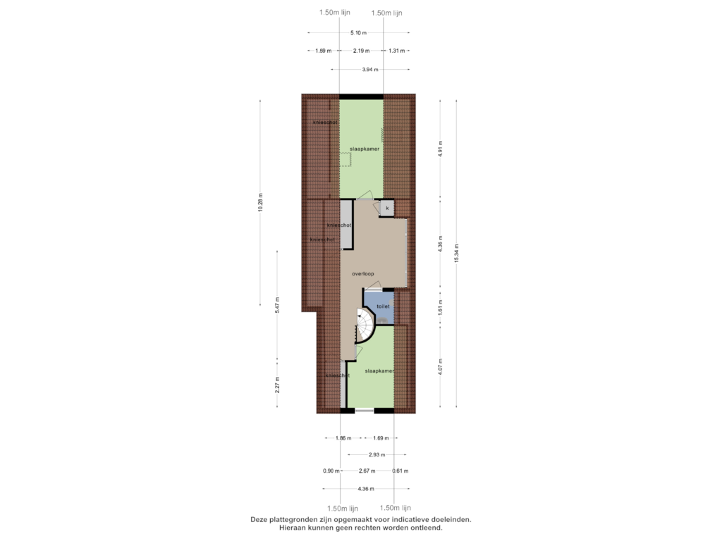 Bekijk plattegrond van 1e verdieping van Bovenweg 33