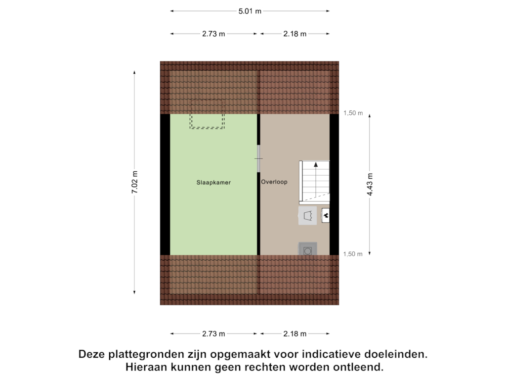 View floorplan of Tweede Verdieping of Iekendonksevoort 33