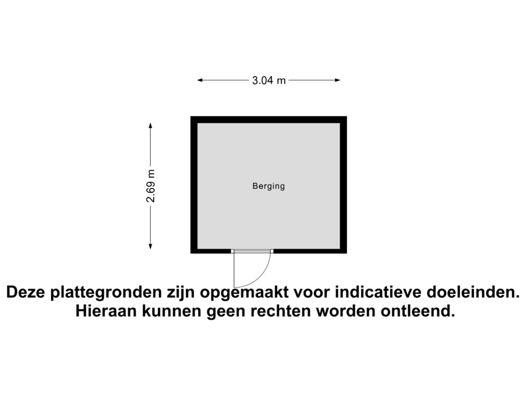 View floorplan of Berging of Iekendonksevoort 33