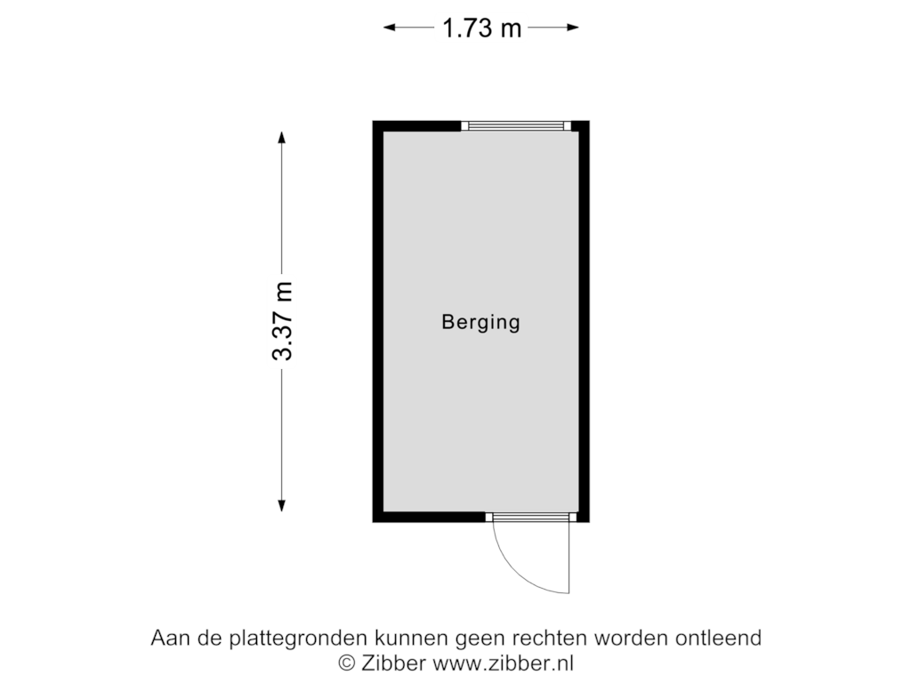 Bekijk plattegrond van Berging van Stalpaertstraat 79