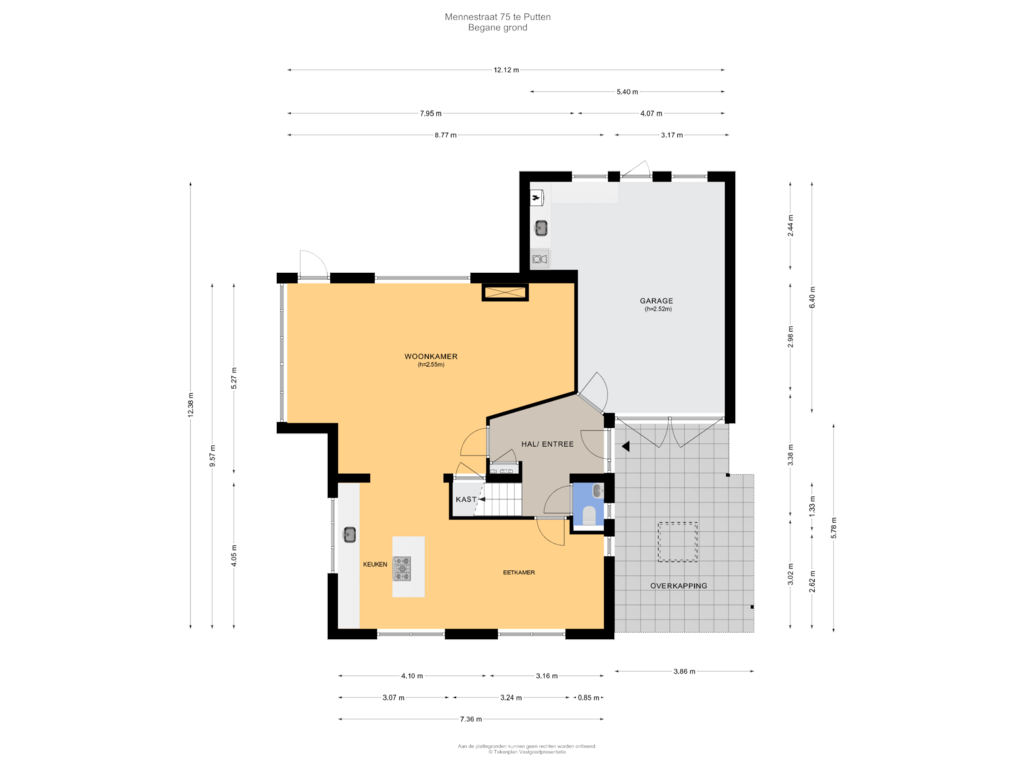 Bekijk plattegrond van Begane grond van Mennestraat 75