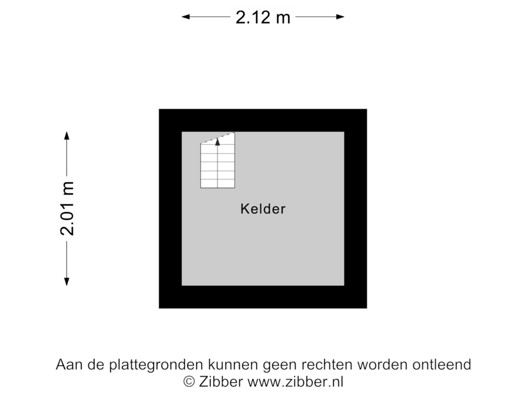 View floorplan of Kelder of 1e Weerdsweg 82