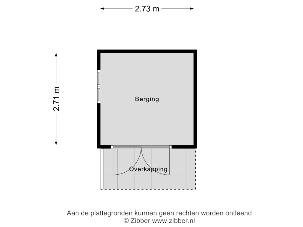 View floorplan of Berging of 1e Weerdsweg 82