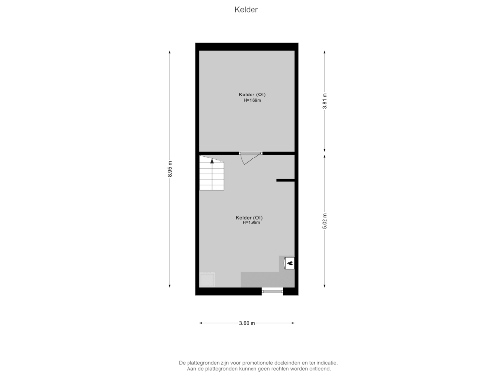 Bekijk plattegrond van Kelder van Berg en Dalseweg 221