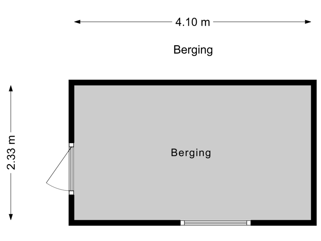 Bekijk plattegrond van Berging van Rozenpad 32