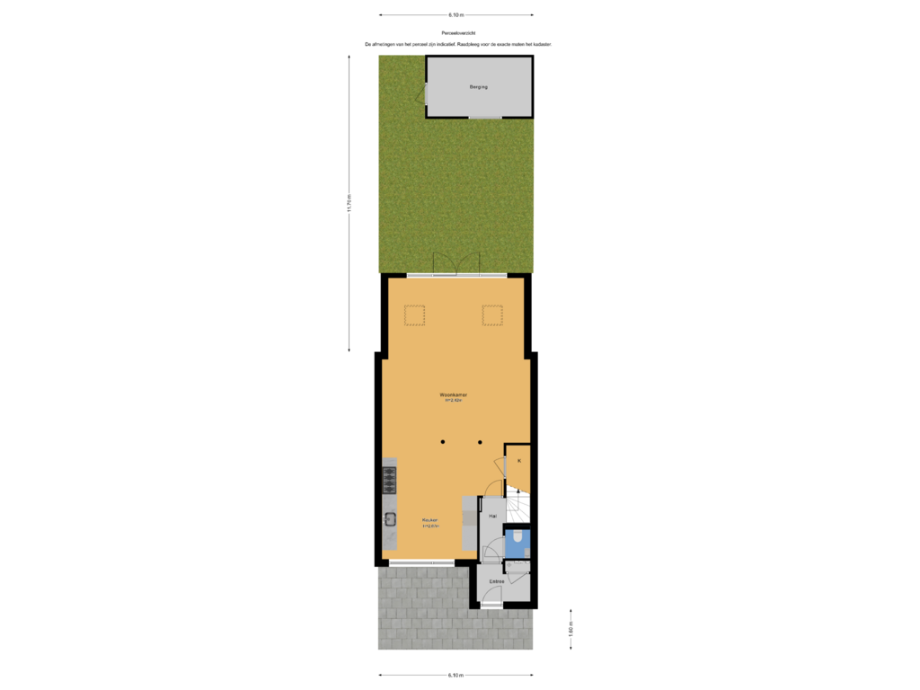 Bekijk plattegrond van Perceeloverzicht van Rozenpad 32