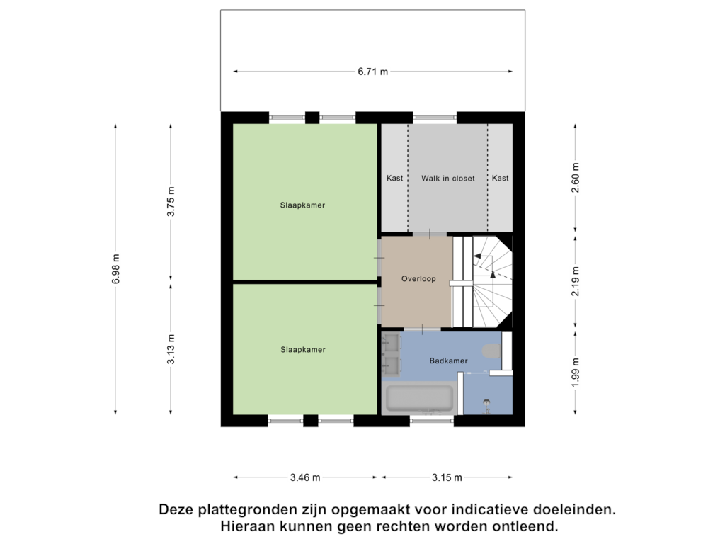 View floorplan of Eerste Verdieping of Het Oldehof 3