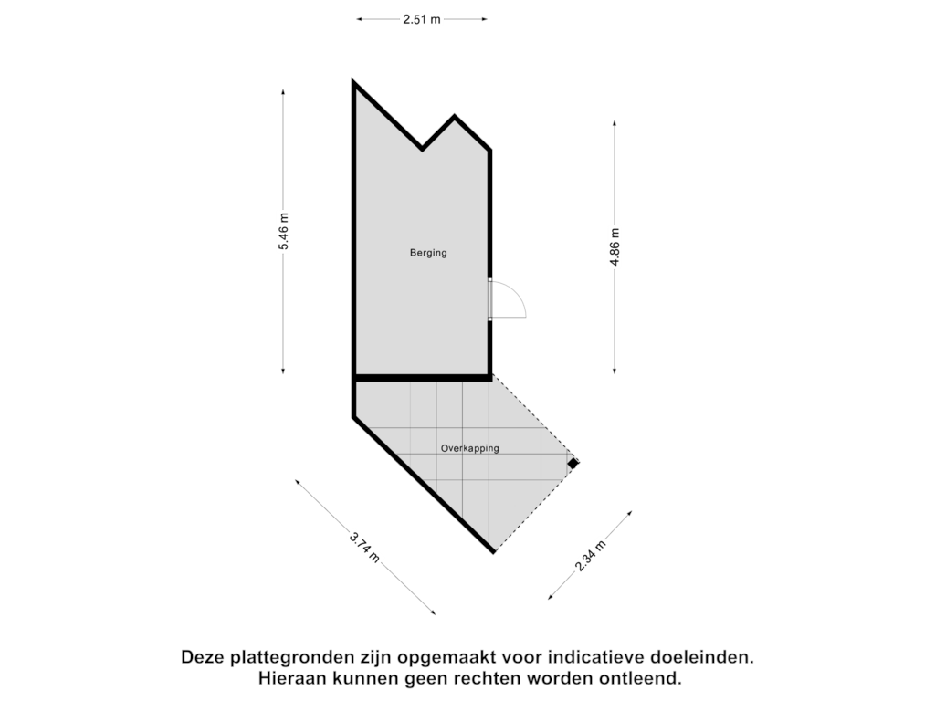 View floorplan of Berging of Het Oldehof 3