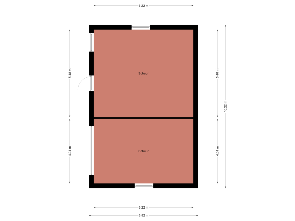 Bekijk plattegrond van Schuur van Dordsedijk 427