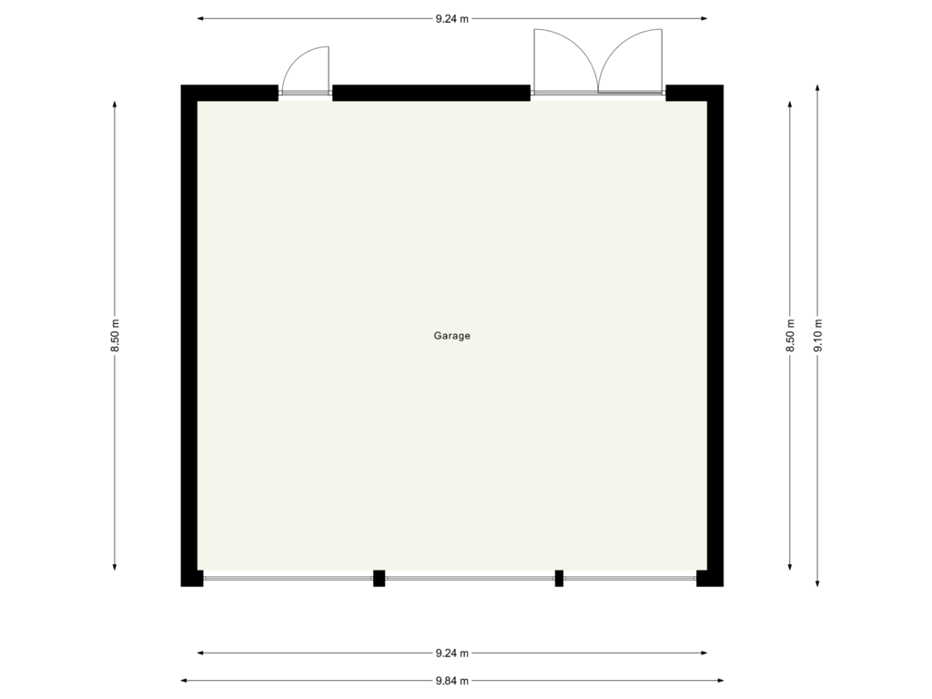 Bekijk plattegrond van Garage van Dordsedijk 427