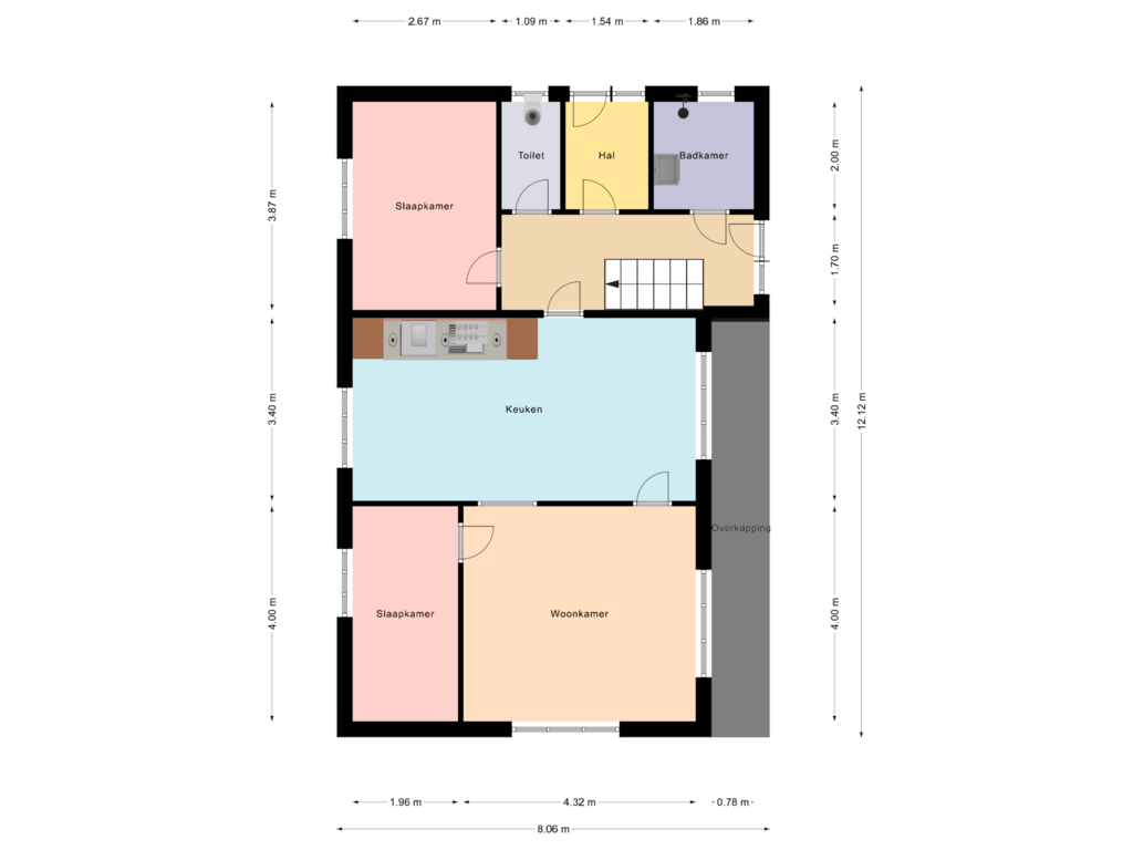 Bekijk plattegrond van Begane Grond van Dordsedijk 427