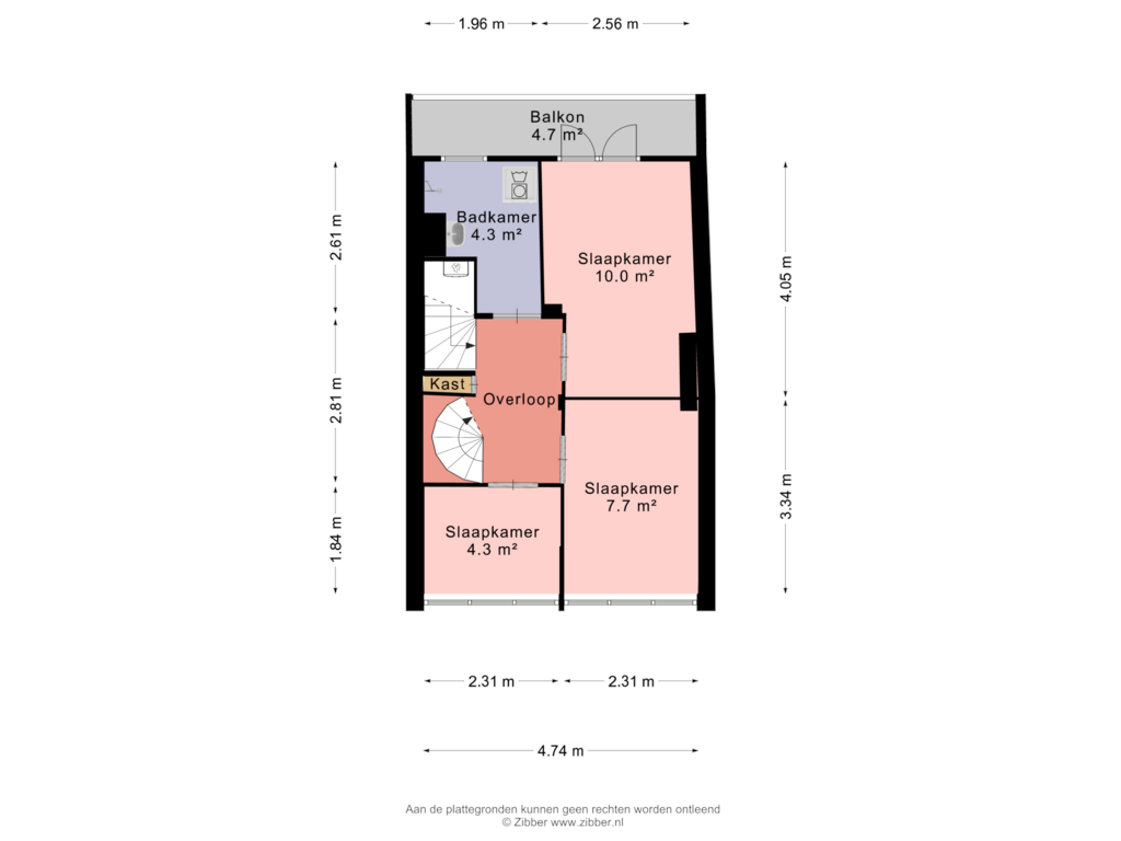 Bekijk plattegrond van Tweede verdieping van Celebesstraat 28-B