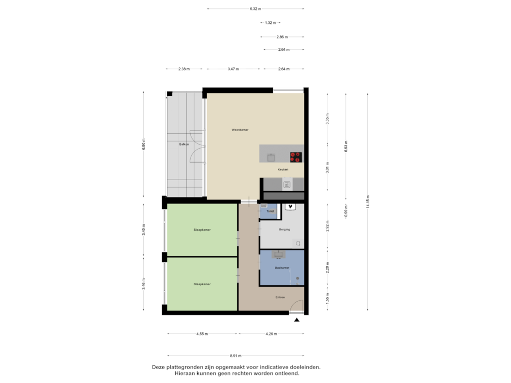 View floorplan of Appartement of Maashaven N.z. 913