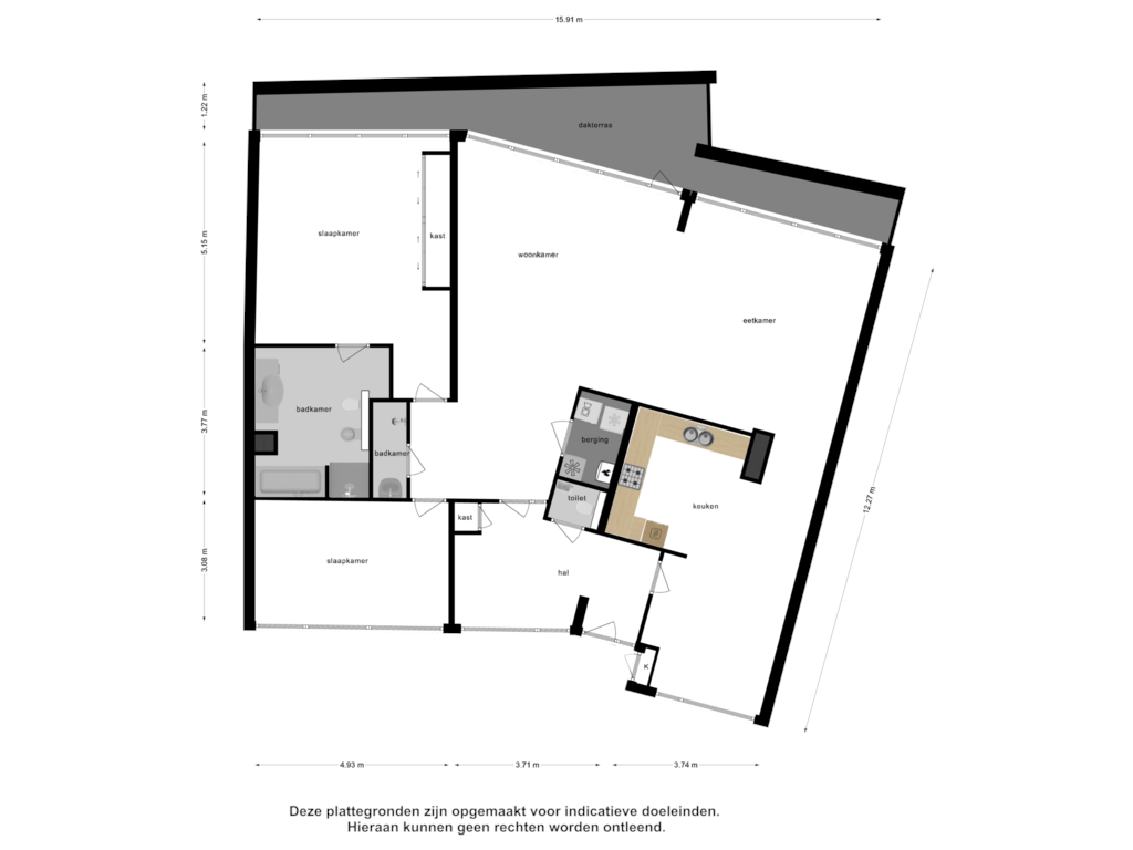 Bekijk plattegrond van Appartement van Veldzigt 63