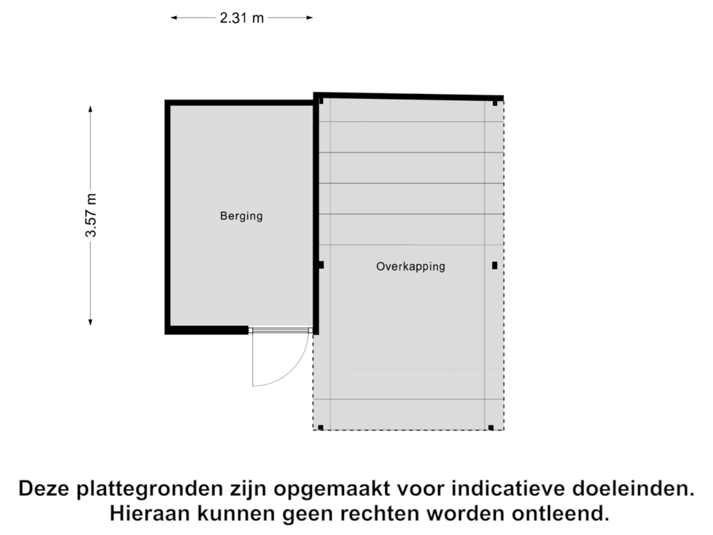 Bekijk plattegrond van Berging van Potterdreef 12