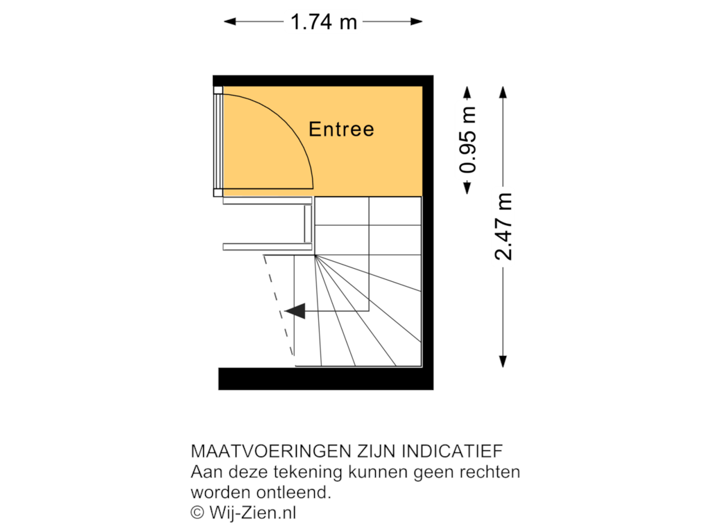 Bekijk plattegrond van Trapopgang van Witte de Withstraat 86-D