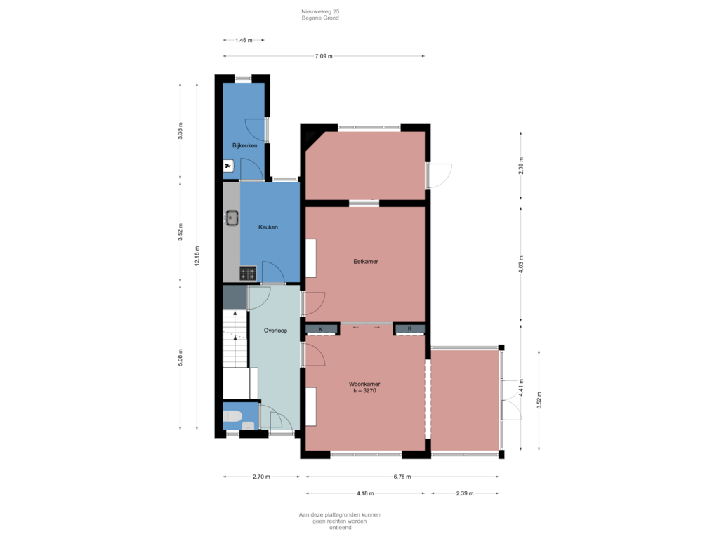 Bekijk plattegrond van Begane Grond van Nieuweweg 25