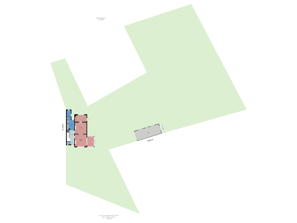 Bekijk plattegrond van Situatie van Nieuweweg 25