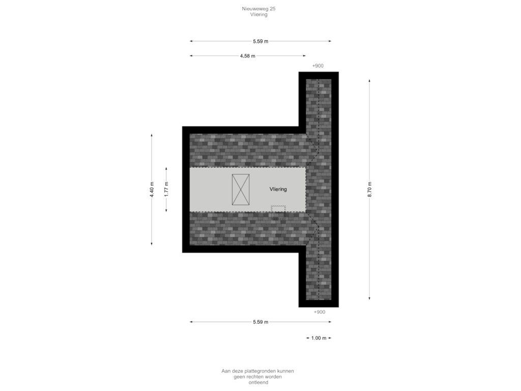 Bekijk plattegrond van Vliering van Nieuweweg 25