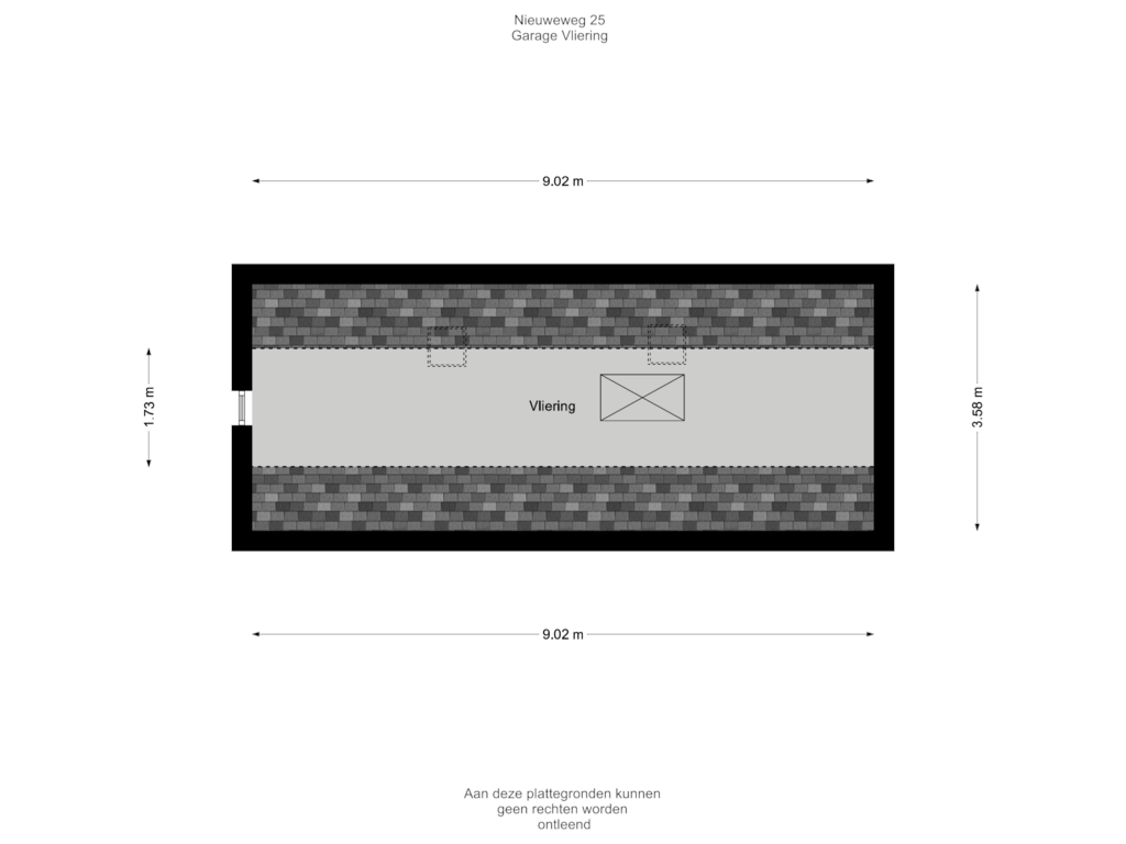 Bekijk plattegrond van Garage Zolder van Nieuweweg 25