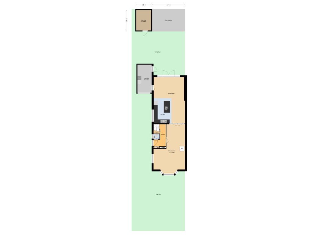 View floorplan of Situatie of Hartmanlaan 30