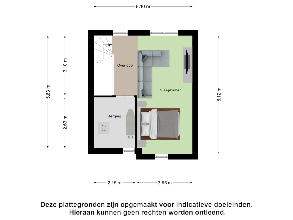 Bekijk plattegrond van Tweede verdieping van Meerhovendreef 50