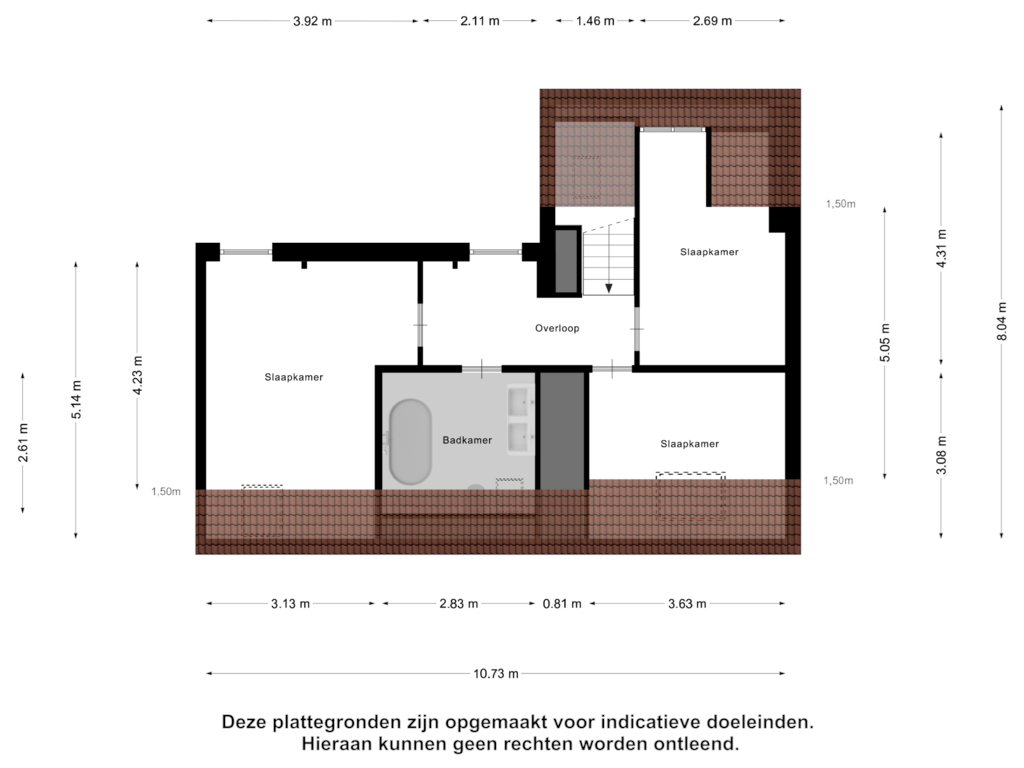 Bekijk plattegrond van Eerste Verdieping van Van Cittersstraat 68