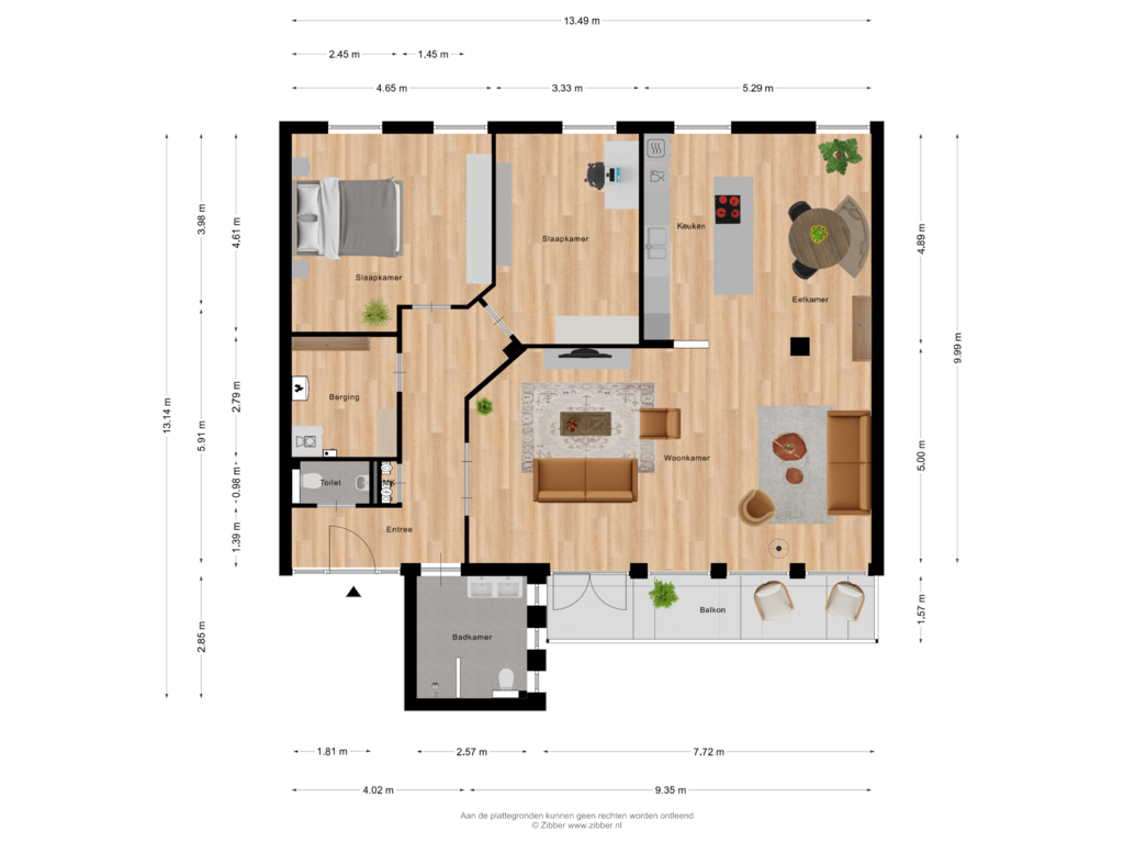 Bekijk plattegrond van Appartement van Kloosterstraat 11