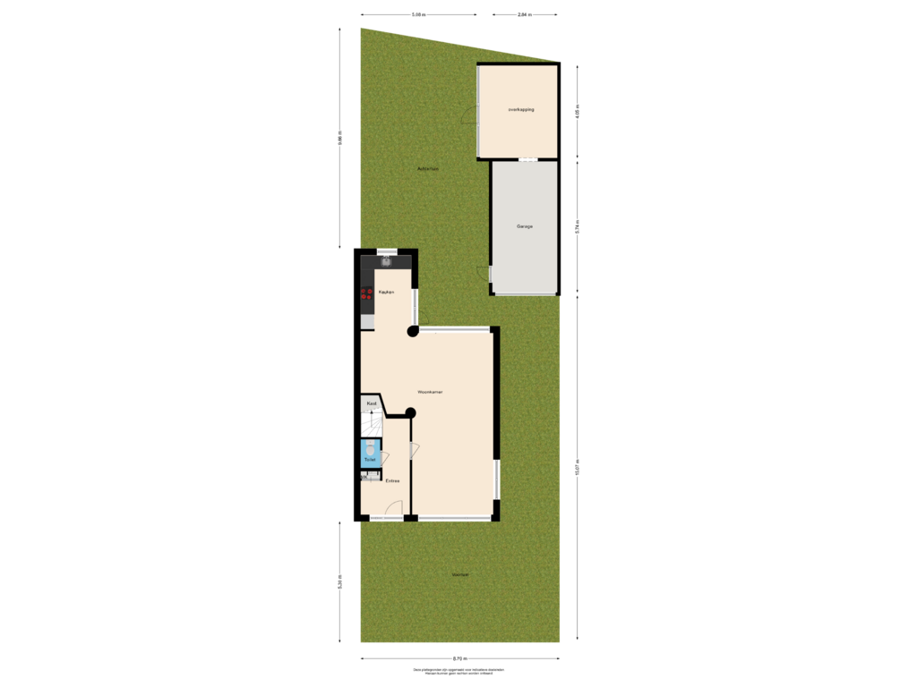 Bekijk plattegrond van Situatie van Graaf Willem II laan 6