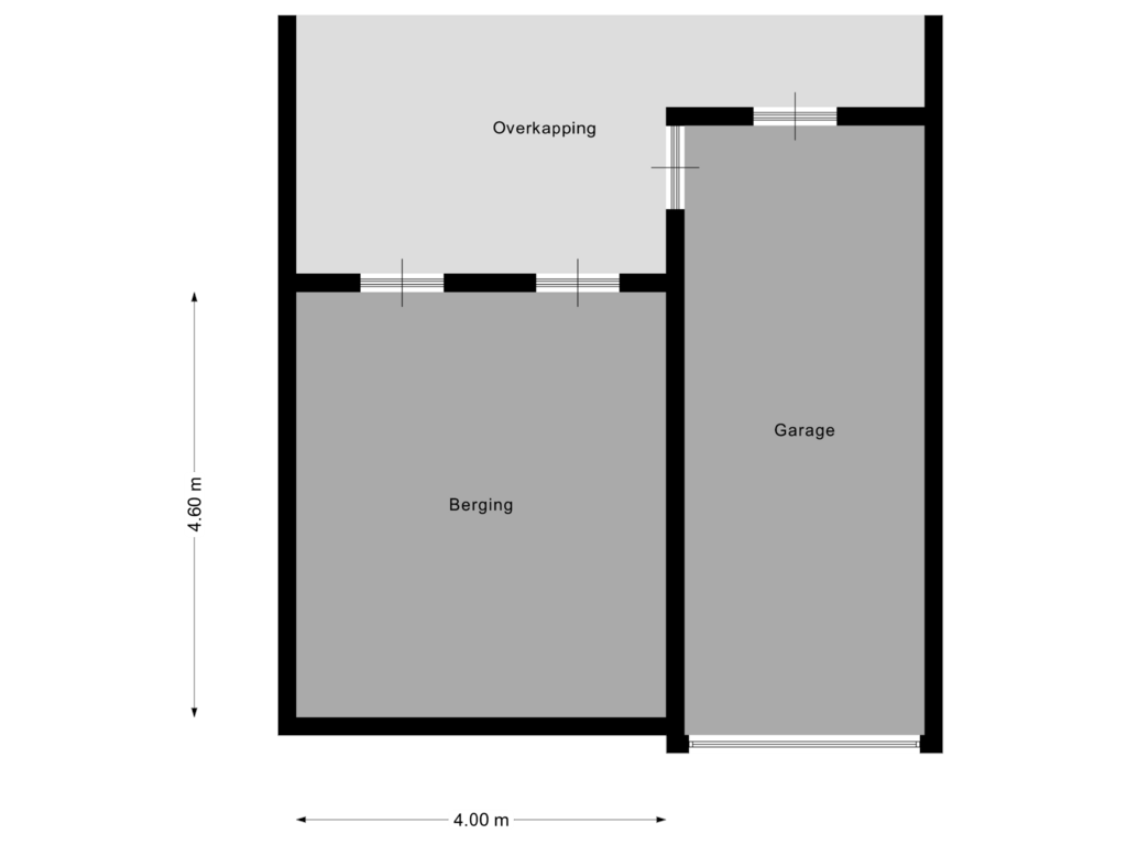 Bekijk plattegrond van Garage van Noordstraat 4-A