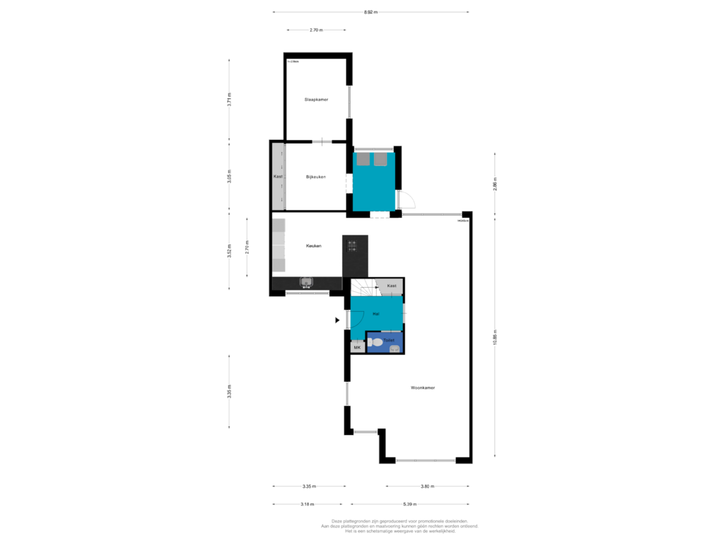 Bekijk plattegrond van Begane Grond van Duifkruid 16