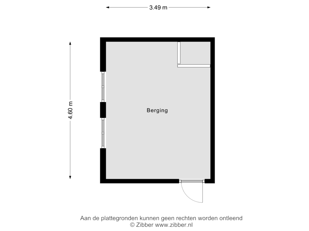 View floorplan of Berging of Onderwijsboulevard 6