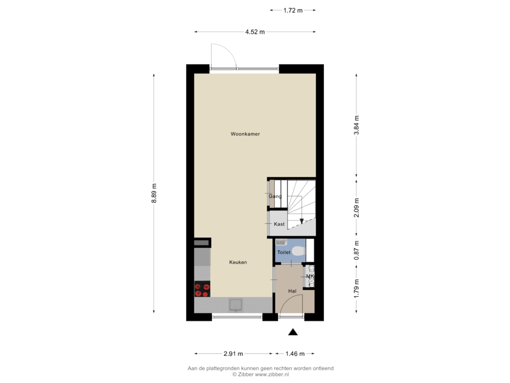 Bekijk plattegrond van Begane Grond van John Lennonplein 45