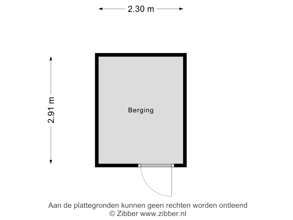 Bekijk plattegrond van Berging van John Lennonplein 45