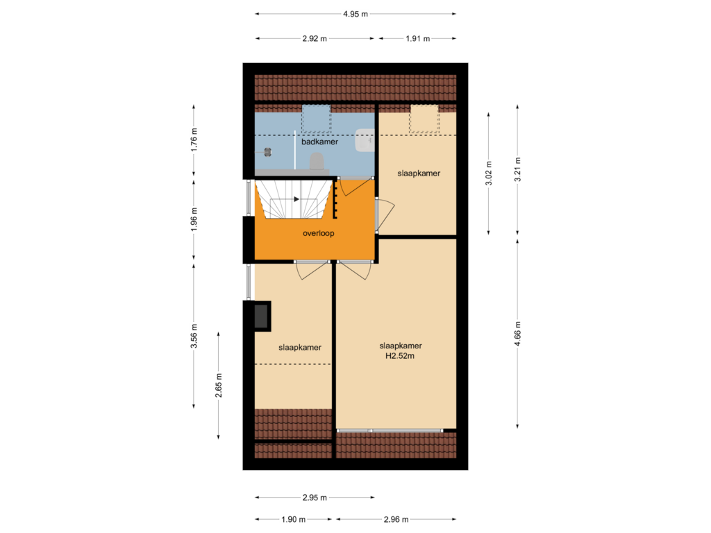 Bekijk plattegrond van Eerste verdieping van van Ruisdaelstraat 23