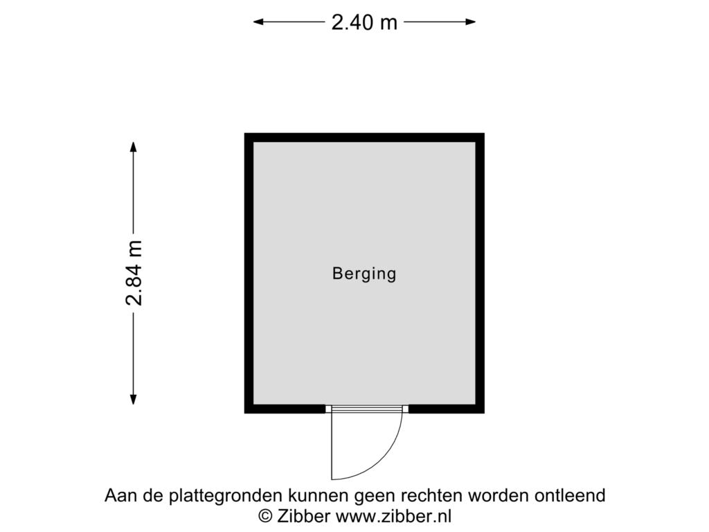 Bekijk plattegrond van Berging van De Waarden 253