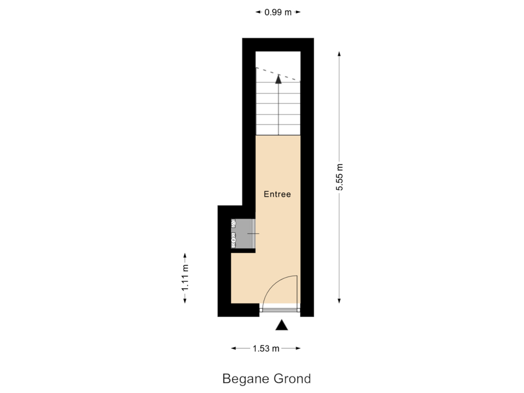 Bekijk plattegrond van Begane Grond van Anna-Hoevestraat 18