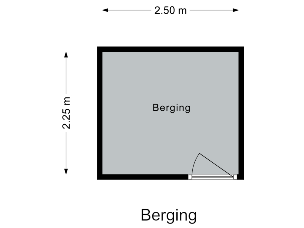 Bekijk plattegrond van Berging van Anna-Hoevestraat 18